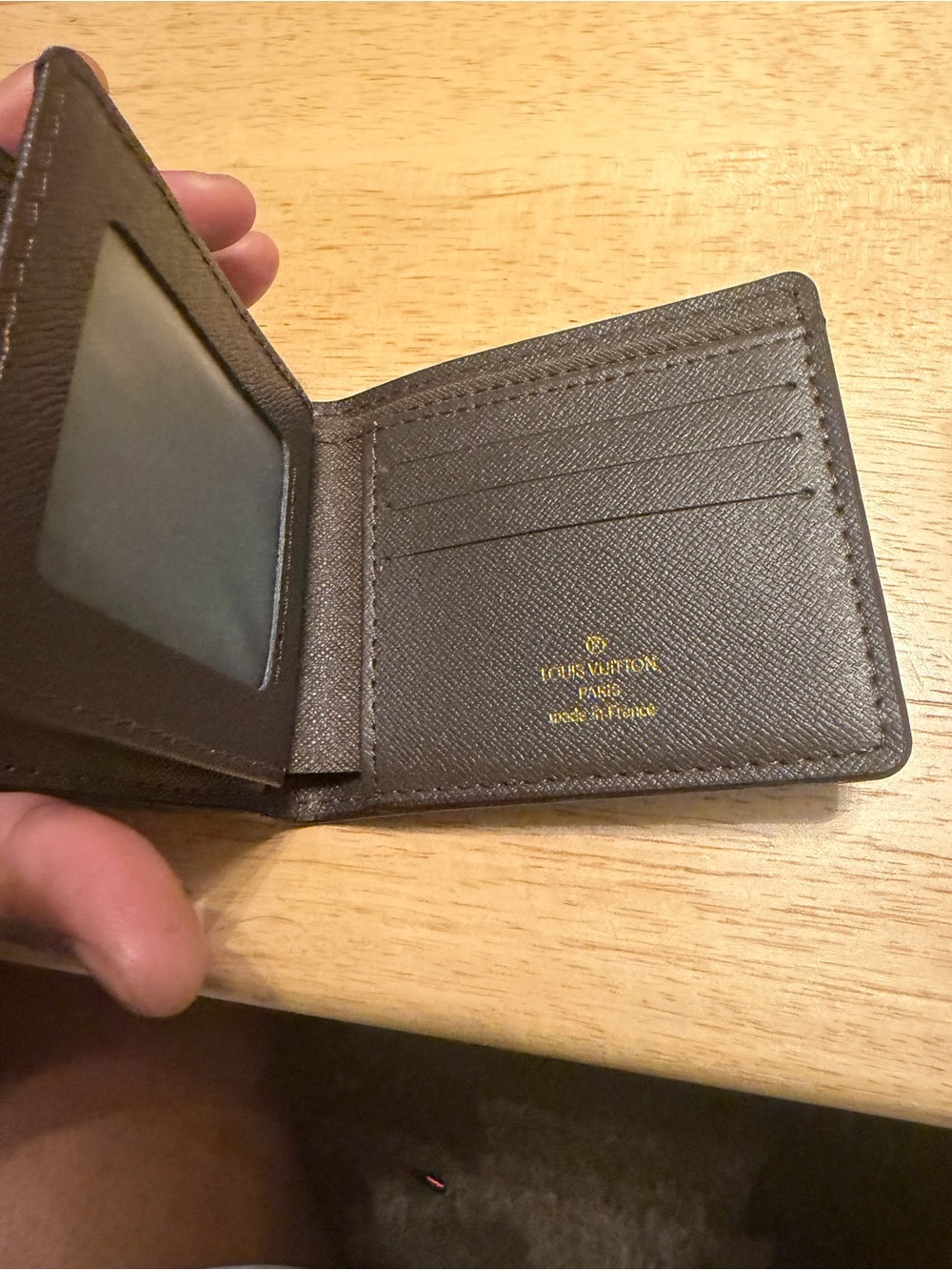 Brown and light brown wallet - Picture 2 of 3